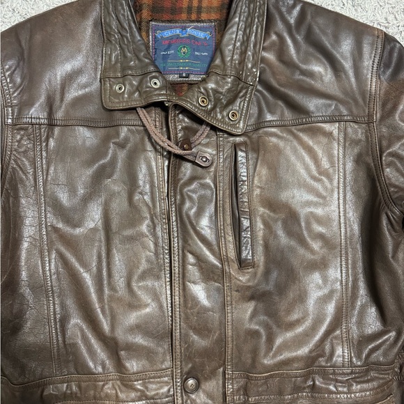 Vintage Members Only Leather Jacket. - Picture 8 of 16